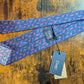 Drake's blue pink giraffe handmade tipped silk tie detail view 2
