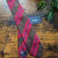 Drake's brown and red striped handmade silk tie product image