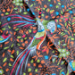 Drake's Brown Birds of Paradise Print Wool-Silk Pocket Square - image 3