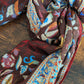 Drake's Brown Classic Mughal Print Wool Silk Scarf - image 5