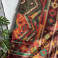 Drake's brown kilim print wool-silk scarf product image