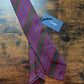 Drake's brown red blue handmade striped silk tie product image