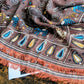 Drake's Brown Rustic Elephant Print Wool-Silk Scarf - image 2