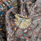 Drake's Brown Rustic Elephant Print Wool-Silk Scarf - image 3