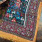 Drake's Burgundy Elephant Village Print Wool-Silk Scarf - image 2