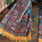 Drake's Burgundy Elephant Village Print Wool-Silk Scarf - image 6