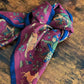 Drake's Burgundy Mughal Printed Wool and Silk-Blend Square Scarf - image 2