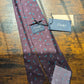 Drake's cocktail purple motif handmade silk tie detail view 3
