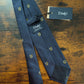 Drake's Crest Motif Handmade Tipped Silk Tie - image 2