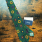 Drake's dark green geometric handmade silk tie product image