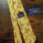 Drake's diving man sport motif silk tie handmade london uk detail view 2