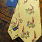 Drake's diving man sport motif silk tie handmade london uk detail view 3