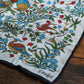 Drake's Ecru Birds of Paradise Print Wool-Silk Pocket Square - image 1