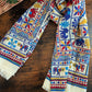 Drake's Ecru Elephants and Flowers Print Wool-Silk Scarf - image 1
