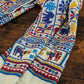 Drake's Ecru Elephants and Flowers Print Wool-Silk Scarf - image 4
