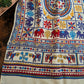 Drake's Ecru Elephants and Flowers Print Wool-Silk Scarf - image 5
