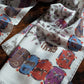 Drake's Ecru Elephants and Flowers Print Wool-Silk Scarf - image 4