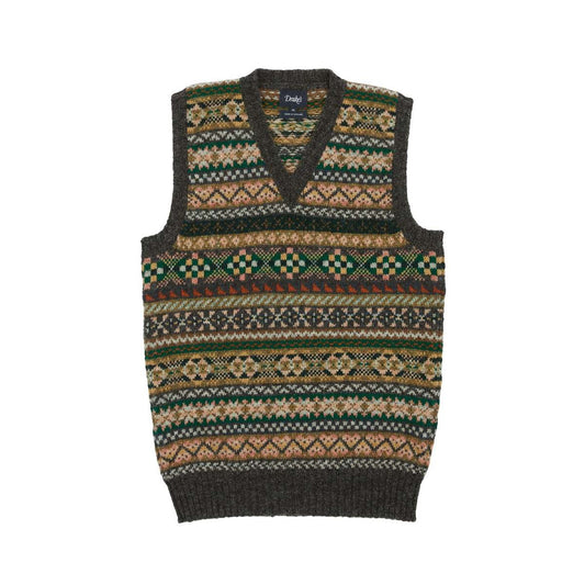 Drake's fair isle vest size medium product image