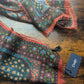 Drake's floral wool silk print scarf detail view 3