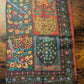 Drake's floral wool silk print scarf detail view 7