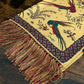Drake's Gold Birds of Paradise Print Tubular Silk Tasselled Scarf - image 3