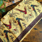 Drake's Gold Birds of Paradise Print Tubular Silk Tasselled Scarf - image 4