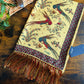 Drake's Gold Birds of Paradise Print Tubular Silk Tasselled Scarf - image 5