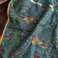 Drake's Green Birds of Paradise Print Tubular Wool Silk Scarf - image 5