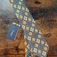 Drake's Green, Blue and Yellow  Geometric Handmade Silk Tie - image 3