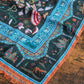 Drake's Green Classic Mughal Print Wool Silk Scarf - image 1