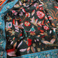 Drake's Green Classic Mughal Print Wool Silk Scarf - image 3