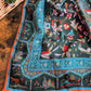 Drake's Green Classic Mughal Print Wool Silk Scarf - image 4