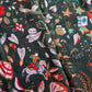 Drake's Green Classic Mughal Print Wool Silk Scarf - image 6