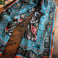 Drake's Green Classic Mughal Print Wool Silk Scarf - image 7
