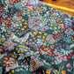 Drake's Green Forest Animals Flower Border Wool-Silk Scarf - image 4