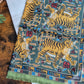 Drake's Green Jumbo Tiger Print Wool-Silk Scarf - image 2