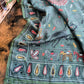 Drake's Green Rustic Elephant Print Wool-Silk Scarf - image 3