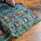 Drake's Green Rustic Elephant Print Wool-Silk Scarf - image 4