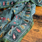 Drake's Green Rustic Elephant Print Wool-Silk Scarf - image 5