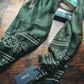 Green Summer Print Wool Silk Scarf | Drake's