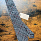 Drake's grey red check handmade silk tie product image