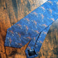 Drake's horse riding navy handmade tipped silk tie product image