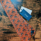Drake's horse riding orange handmade tipped silk tie product image