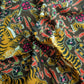 Drake's Khaki Jumbo Tiger Print Wool-Silk Scarf - image 4