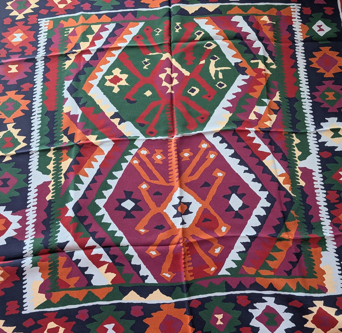 Drake's kilim print silk bandana detail view 5