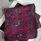 Drake's magenta birds of paradise print wool-silk square scarf product image