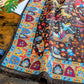 Drake's Mughal Garden Print Wool-Silk Scarf Brown - image 1