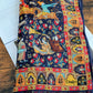Drake's Mughal Garden Print Wool-Silk Scarf Navy - image 1