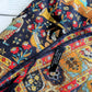 Drake's Mughal Garden Print Wool-Silk Scarf Navy - image 2