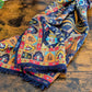 Drake's Mughal Garden Print Wool-Silk Scarf Navy - image 5
